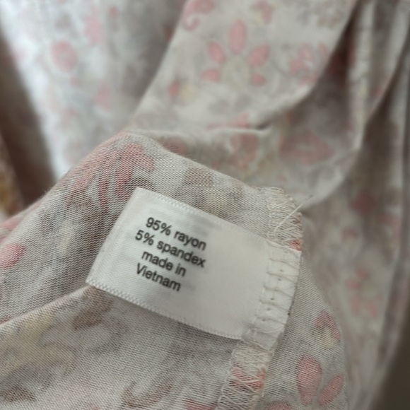 Lane Bryant Women’s Plus Size Floral Open Cardigan 18/20 2X Cream - Picture 5 of 6